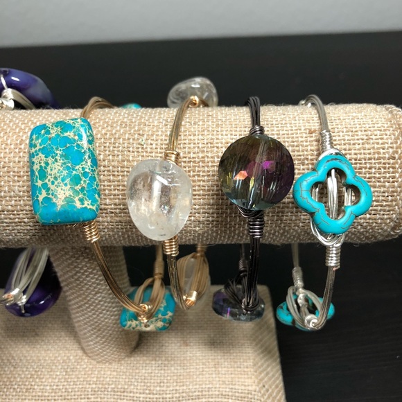 Wire Wrapped Bangles - Picture 2 of 3